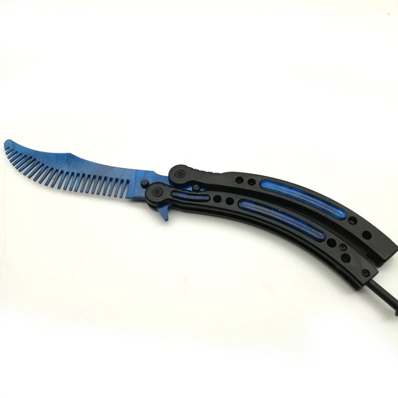 Butterfly knife comb