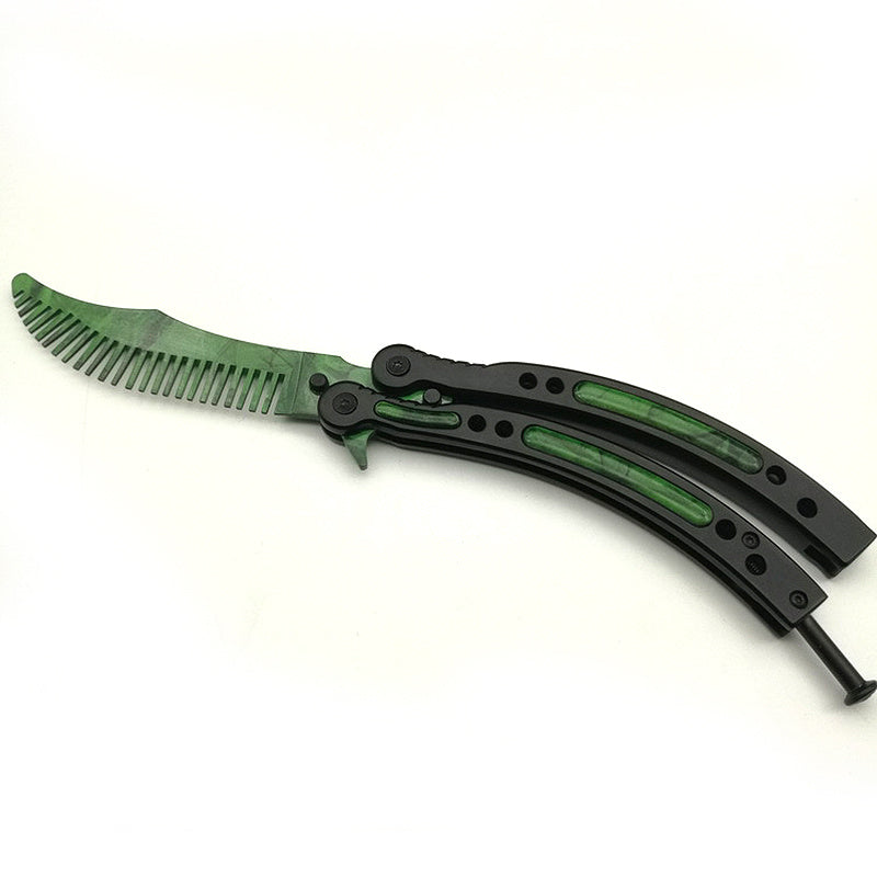 Butterfly knife comb